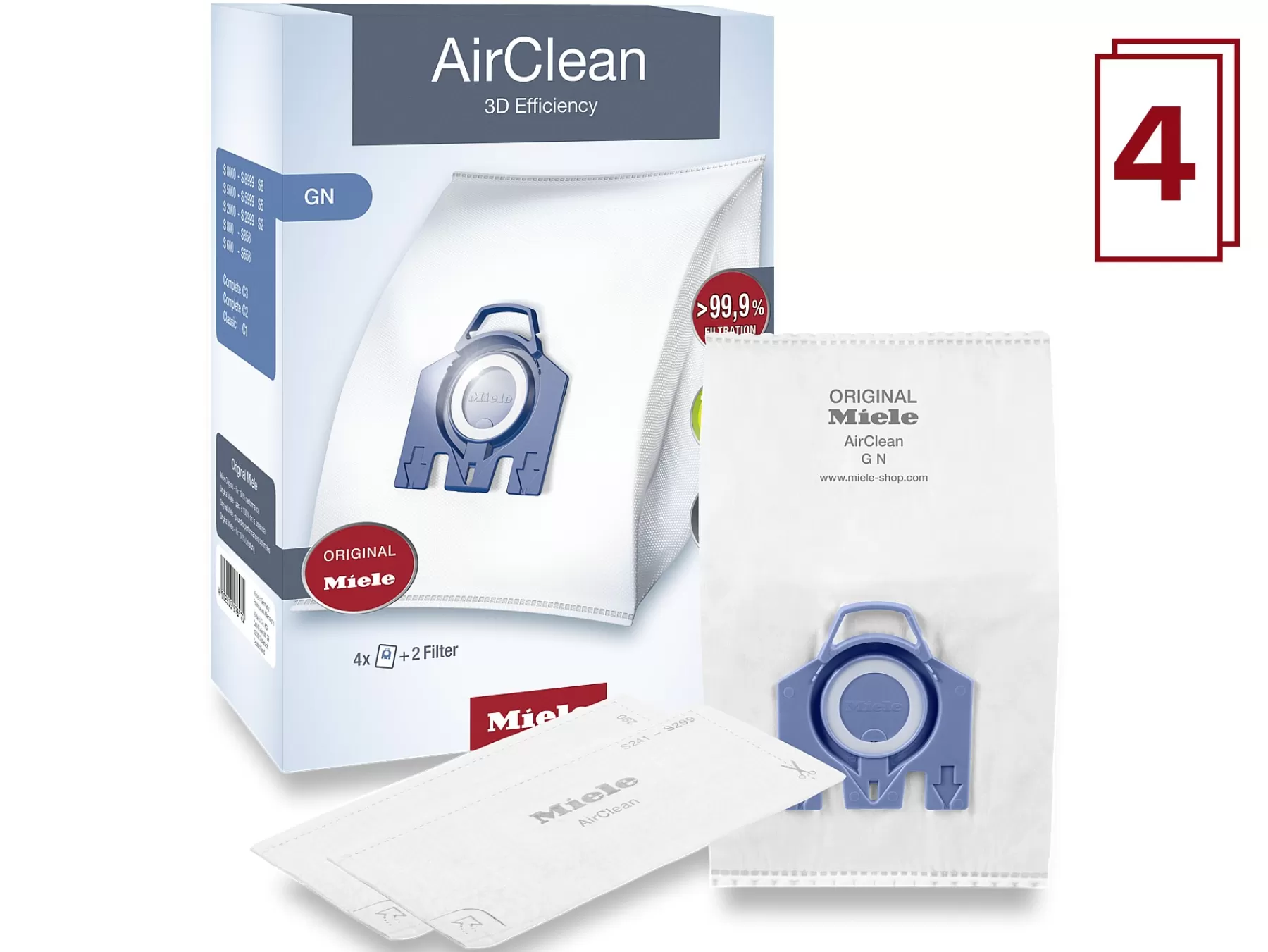 airclean_d_efficiency_gn_dustbags_4.webp Miele Accessories<Airclean 3D Efficiency Gn Dustbags