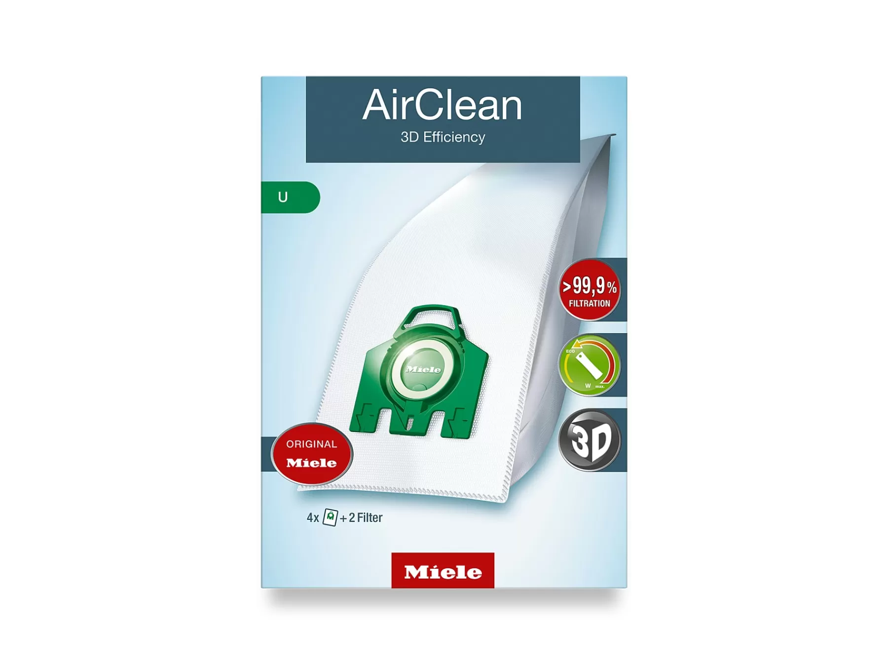 airclean_d_efficiency_u_dustbags_3.webp Miele Accessories<Airclean 3D Efficiency U Dustbags