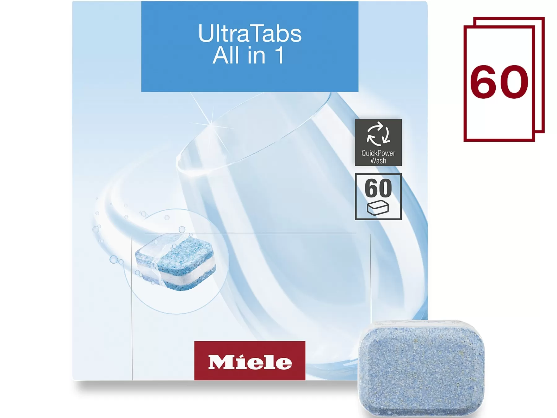 ultratabs_all_in___tabs_3.webp Miele Dishwasher Detergents<Ultratabs All In 1, 60 Tabs